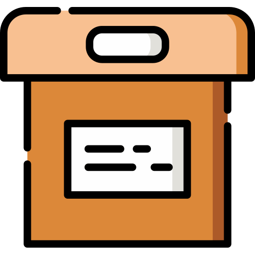 Resguardo de documentos en cajas